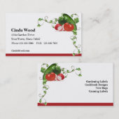 Ontwerp van het Visitekaartje van Gardener (Voorkant / Achterkant)