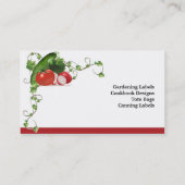 Ontwerp van het Visitekaartje van Gardener (Achterkant)