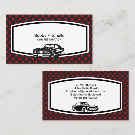 Ontwerp van het Visitekaartje voor het repareren v (Voorkant / Achterkant)