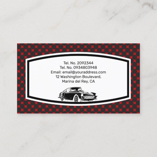 Ontwerp van het Visitekaartje voor het repareren v (Achterkant)