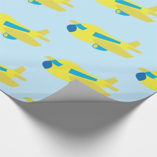 Ontwerp van het vliegtuig cadeaupapier (Hoek)