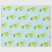 Ontwerp van het vliegtuig cadeaupapier (Vlak)