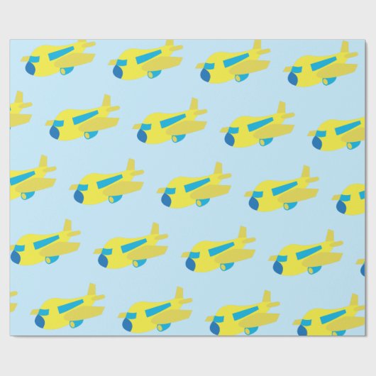 Ontwerp van het vliegtuig cadeaupapier (Vlak)