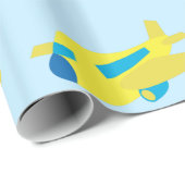 Ontwerp van het vliegtuig cadeaupapier (Rol Hoek)