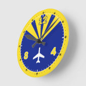 Ontwerp van het vliegtuig ronde klok (Hoek)