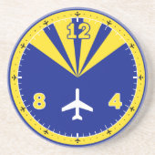 Ontwerp van het vliegtuiginstrument zandsteen onderzetter (Voorkant)