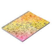 Ontwerp van het vredesliefdessymbool notitieboek (Linkerzijde)