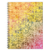 Ontwerp van het vredesliefdessymbool notitieboek (Voorkant)