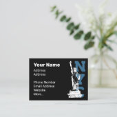 Ontwerp van het Vrijheidsbeeld van New York City Visitekaartje (Staand voorkant)