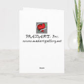 Ontwerp van het Wenskaart van de moederdag door MA Kaart (Achterkant)