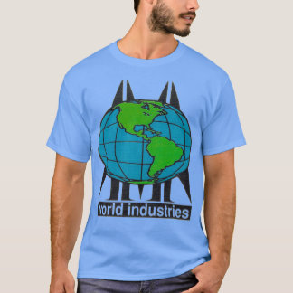 Ontwerp van het World Industries retro skateboard T-shirt