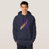 Ontwerp van het zonnestelsel met sterren hoodie (Voorkant volledig)