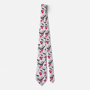  ontwerp van het zwart-wit van Floral Stropdas