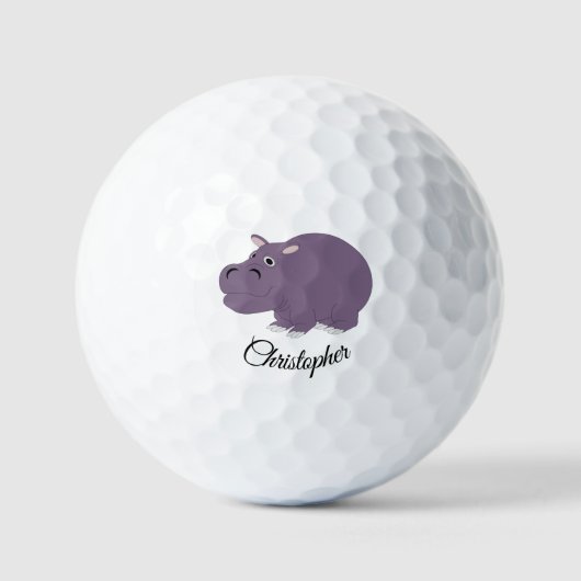Ontwerp van Hippopotamus Golfballen (Voorkant)