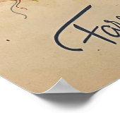 Ontwerp van Hoesje voor vakantieverblijven Poster (Hoek)