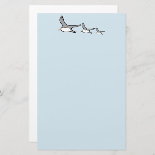 Ontwerp van hoge vliegvogels briefpapier (Voorkant / Achterkant)