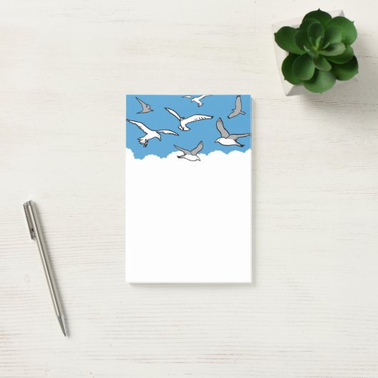 Ontwerp van hoge vliegvogels post-it® notes (Kantoor)