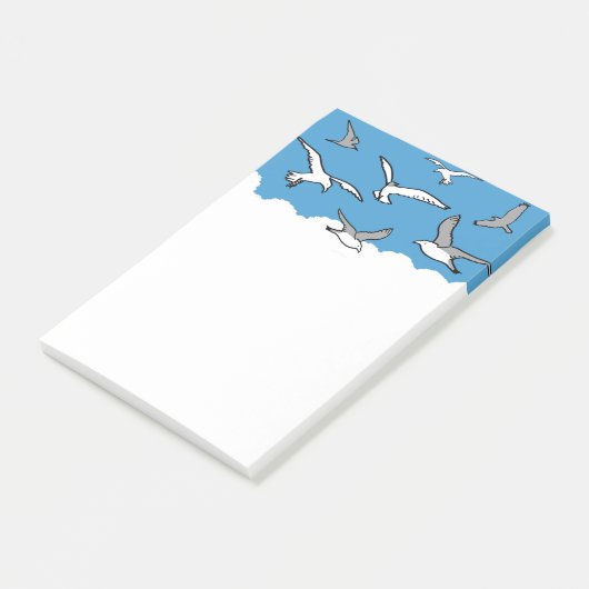Ontwerp van hoge vliegvogels post-it® notes (Schuin)