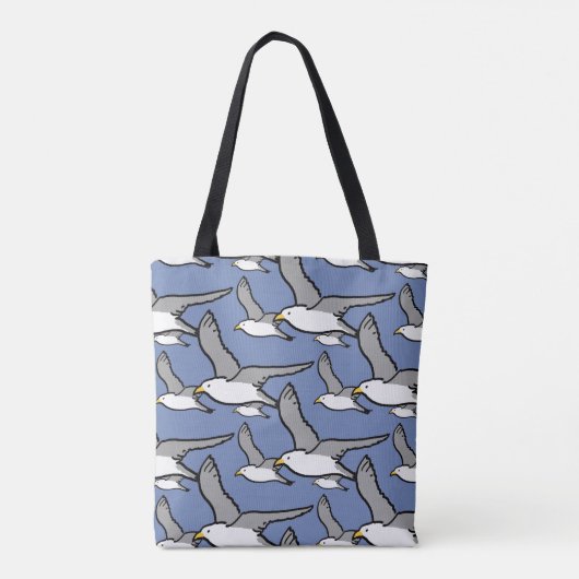 Ontwerp van hoge vliegvogels tote bag (Achterkant)