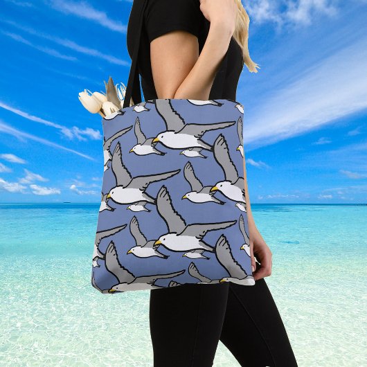 Ontwerp van hoge vliegvogels tote bag