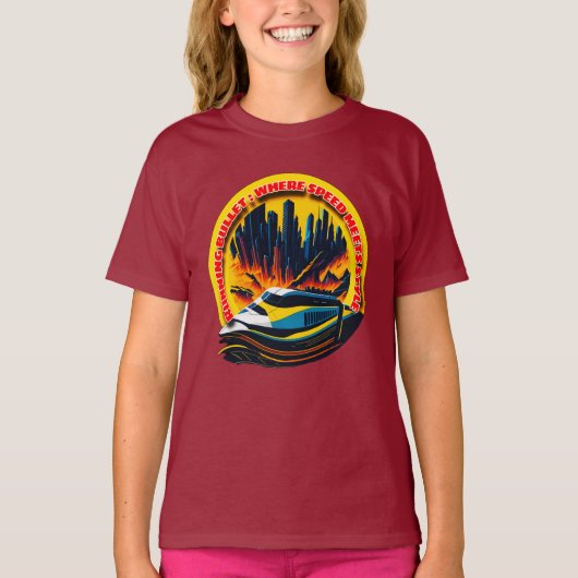 Ontwerp van hogesnelheidstrein: efficiënt & stijlv t-shirt (Voorkant)