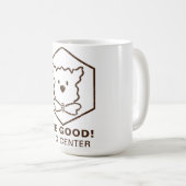 Ontwerp van honden en bijen koffiemok (Voorkant rechts)