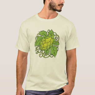 Ontwerp van hop (t-shirt van de ambachtelijke bier t-shirt