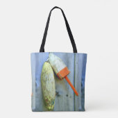 ontwerp van houten lobster tote bag (Achterkant)