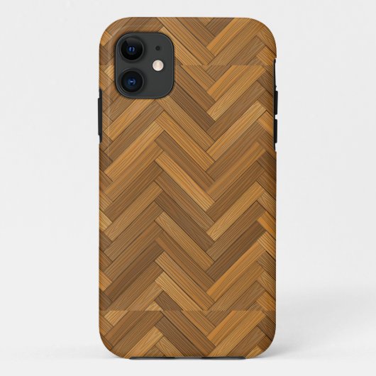 Ontwerp van houten vloervloer Case-Mate iPhone case (Achterkant)