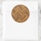 Ontwerp van houten vloervloer ronde sticker (Tas)