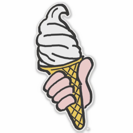 Ontwerp van ijscrème sticker (Voorkant)