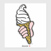 Ontwerp van ijscrème sticker (Vel)