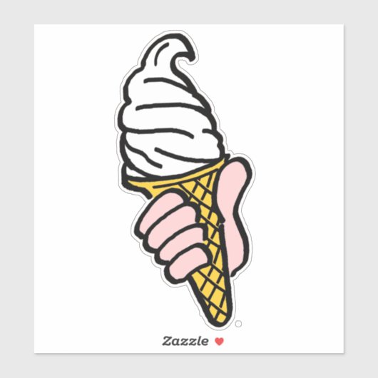 Ontwerp van ijscrème sticker (Vel)