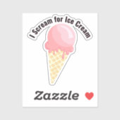 Ontwerp van ijsje sticker van vinyl (Vel)
