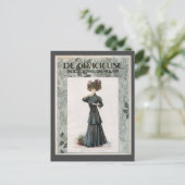  ontwerp van illustratie van Mode  dame Briefkaart (Staand voorkant)