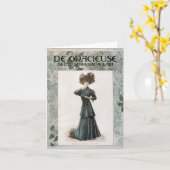 ontwerp van illustratie van Mode dame Kaart (Gele Bloem)