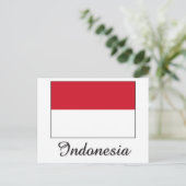 Ontwerp van Indonesische vlag Briefkaart (Staand voorkant)