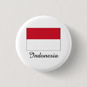 Ontwerp van Indonesische vlag Ronde Button 3,2 Cm