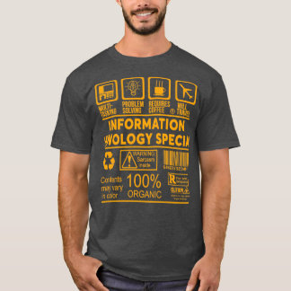ONTWERP VAN INFORMATIETECHNOLOGIE SPECIALIST NICE  T-SHIRT