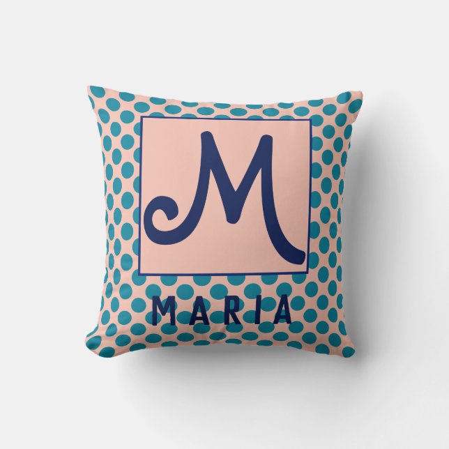 Ontwerp van Initiaal met persoonlijke naam Kussen (Voorkant)