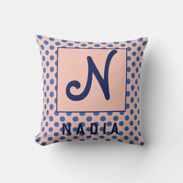 Ontwerp van Initiaal met persoonlijke naam Kussen (Voorkant)