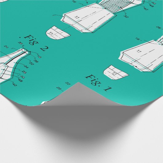 Ontwerp van inpakpapier voor vulpen (Hoek)