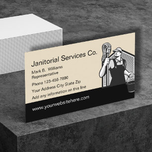 Ontwerp van Janitorial Services Visitekaartje