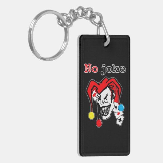 ontwerp van joker sticker sleutelhanger (Voorkant Links)