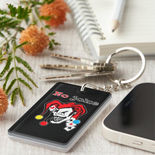 ontwerp van joker sticker sleutelhanger (Voorkant Rechts)