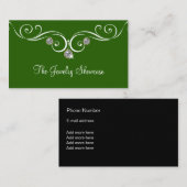 Ontwerp van juwelen Visitekaartje (Voorkant / Achterkant)