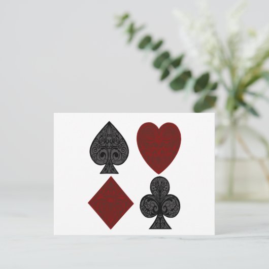 Ontwerp van kaartsystemen afspelen briefkaart (Staand voorkant)