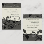 Ontwerp van kabelboomstructuur Natuur Afsprakenkaartje (Voorkant / Achterkant)