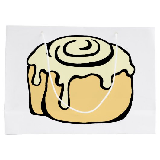 Ontwerp van kaneelrolCartoon Groot Cadeauzakje (Achterkant)