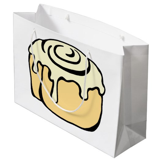 Ontwerp van kaneelrolCartoon Groot Cadeauzakje (Achterkant Gekanteld)